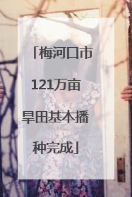 梅河口市121万亩旱田基本播种完成