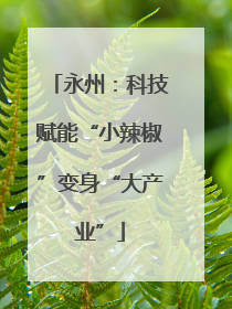永州：科技赋能“小辣椒”变身“大产业”