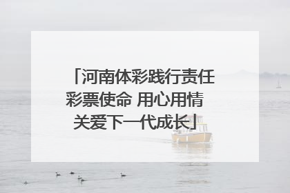 河南体彩践行责任彩票使命 用心用情关爱下一代成长