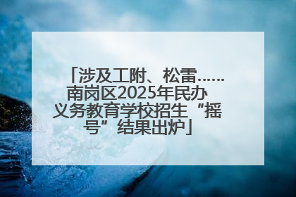 涉及工附、松雷……南岗区2025年民办义务教育学校招生“摇号”结果出炉