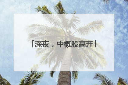 深夜，中概股高开