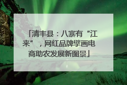 清丰县：八寨有“江来”，网红品牌擘画电商助农发展新图景