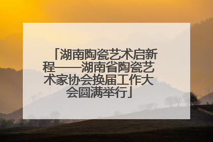 湖南陶瓷艺术启新程——湖南省陶瓷艺术家协会换届工作大会圆满举行