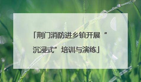 荆门消防进乡镇开展“沉浸式”培训与演练