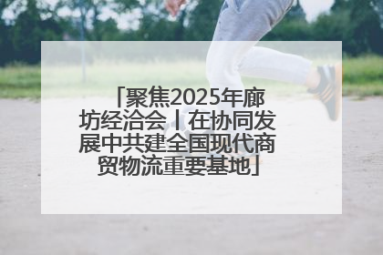 聚焦2025年廊坊经洽会丨在协同发展中共建全国现代商贸物流重要基地