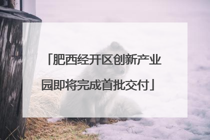 肥西经开区创新产业园即将完成首批交付