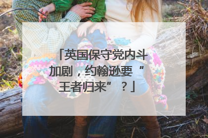 英国保守党内斗加剧，约翰逊要“王者归来”？