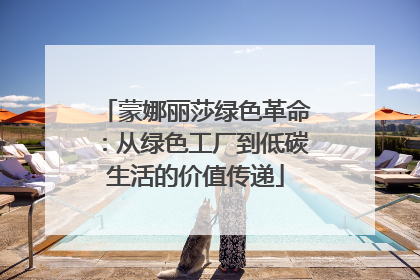 蒙娜丽莎绿色革命：从绿色工厂到低碳生活的价值传递