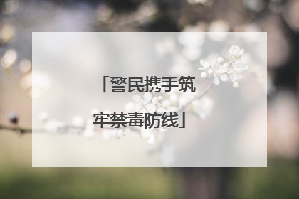 警民携手筑牢禁毒防线