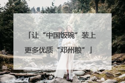 让“中国饭碗”装上更多优质“邓州粮”