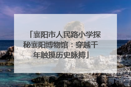 襄阳市人民路小学探秘襄阳博物馆：穿越千年触摸历史脉搏