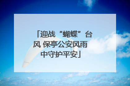 迎战“蝴蝶”台风 保亭公安风雨中守护平安