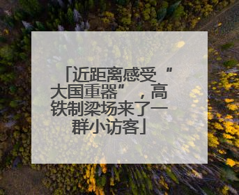 近距离感受“大国重器”，高铁制梁场来了一群小访客