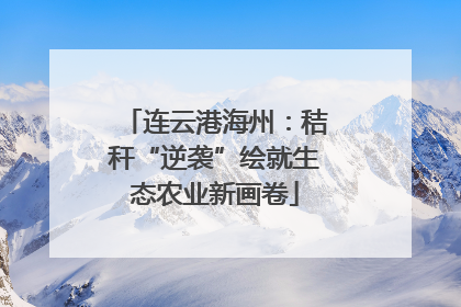 连云港海州：秸秆“逆袭”绘就生态农业新画卷