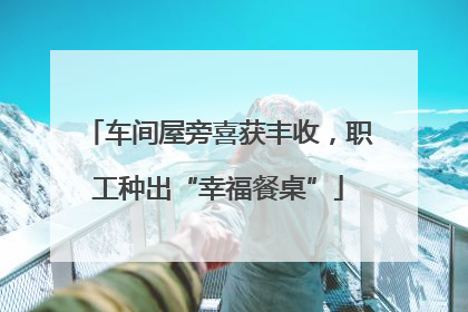 车间屋旁喜获丰收，职工种出“幸福餐桌”