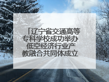 辽宁省交通高等专科学校成功举办 低空经济行业产教融合共同体成立大会暨共建低空经济产教融合新生态论坛
