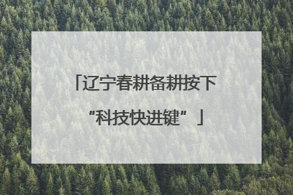 辽宁春耕备耕按下“科技快进键”