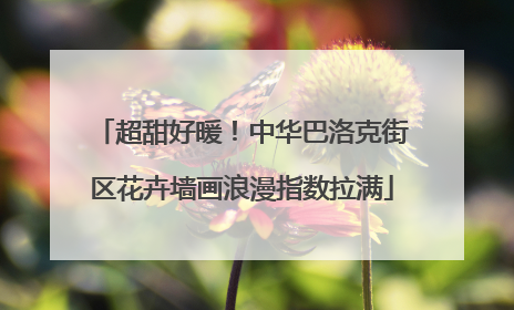 超甜好暖！中华巴洛克街区花卉墙画浪漫指数拉满