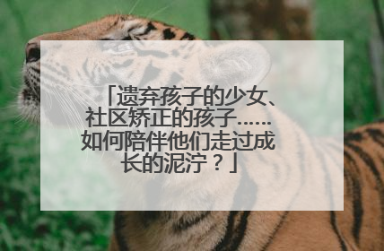 遗弃孩子的少女、社区矫正的孩子……如何陪伴他们走过成长的泥泞？