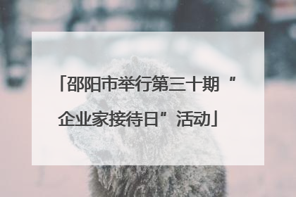 邵阳市举行第三十期“企业家接待日”活动