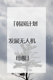 韩国计划发展无人机母舰