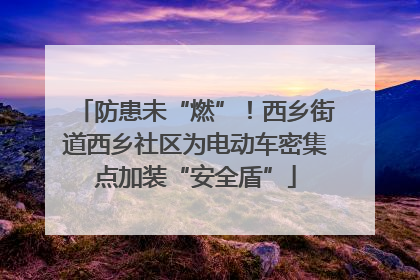防患未“燃”！西乡街道西乡社区为电动车密集点加装“安全盾”