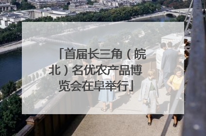 首届长三角（皖北）名优农产品博览会在阜举行