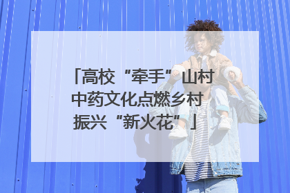 高校“牵手”山村 中药文化点燃乡村振兴“新火花”