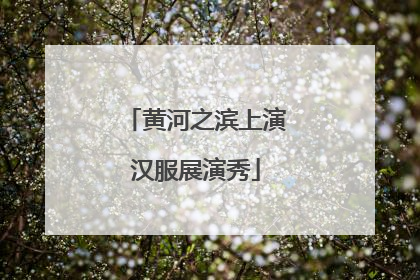 黄河之滨上演汉服展演秀
