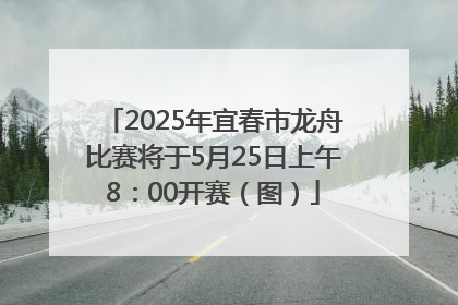 2025年宜春市龙舟比赛将于5月25日上午8：00开赛（图）
