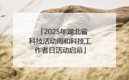 2025年湖北省科技活动周和科技工作者日活动启幕