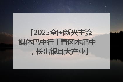 2025全国新兴主流媒体巴中行丨青冈木屑中，长出银耳大产业
