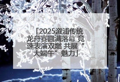 2025溆浦传统龙舟赛圆满落幕 竞速表演双燃 共展“大端午”魅力