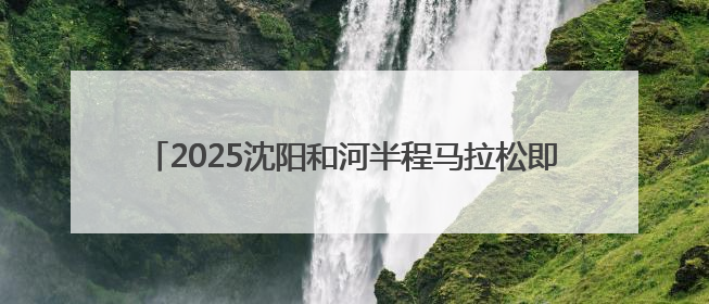 2025沈阳和河半程马拉松即将开赛 辽宁平安产险全程护航