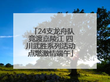 24支龙舟队竞渡嘉陵江 四川武胜系列活动点燃激情端午