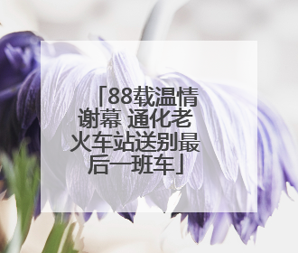 88载温情谢幕 通化老火车站送别最后一班车