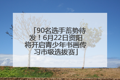 90名选手蓄势待发！6月22日资阳将开启青少年书画传习市级选拔赛